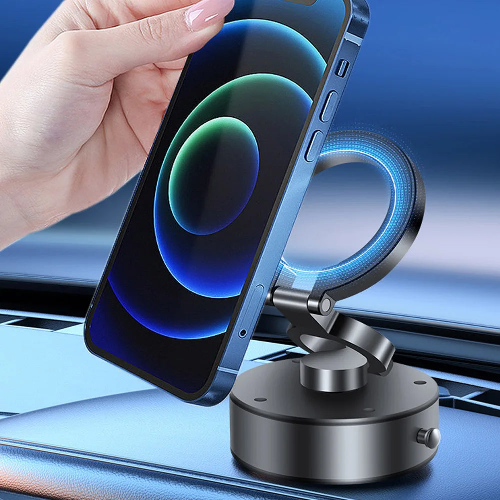 Magnetic Car Phone Holder Car Dash Phone Mount Tri-fold Foldable Phone Stand Hands Free Smartphone Support Car Accessories
