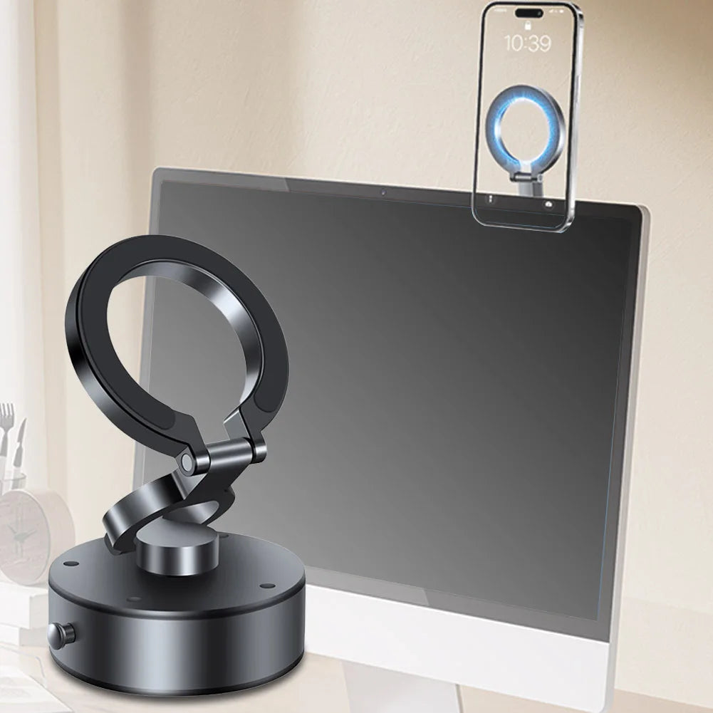 Magnetic Car Phone Holder Car Dash Phone Mount Tri-fold Foldable Phone Stand Hands Free Smartphone Support Car Accessories