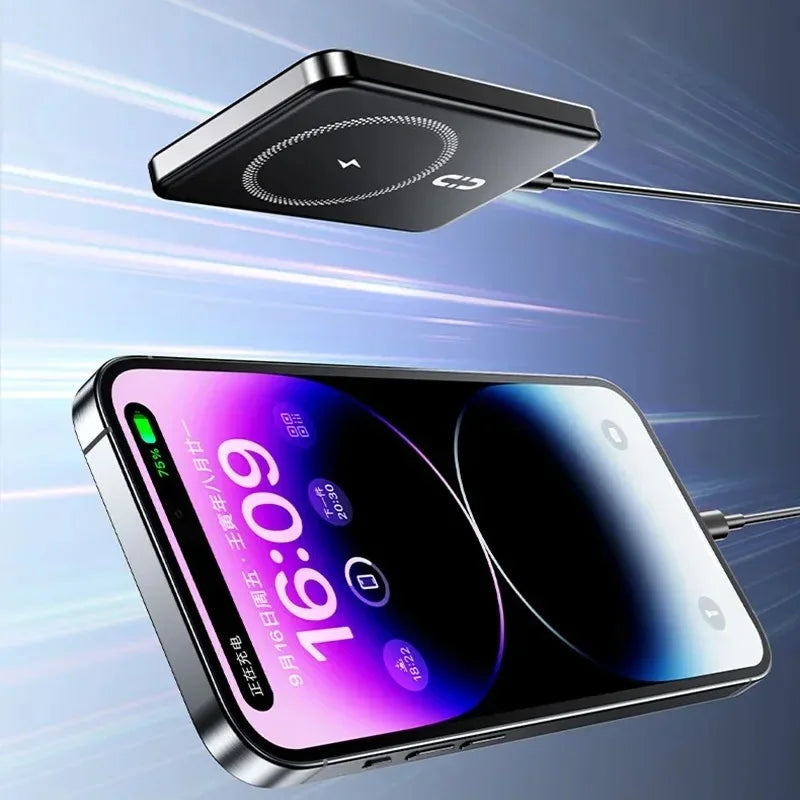 Magnetic Wireless Power Bank Portable 10000mah 120W  Fast Charger Outdoor Travel iOS System iphone 15 Charging Equipment