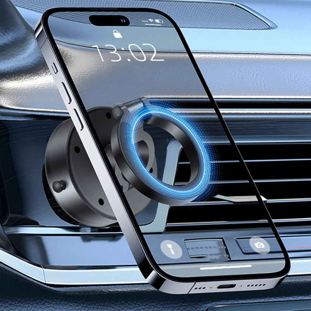 Magnetic Car Phone Holder Car Dash Phone Mount Tri-fold Foldable Phone Stand Hands Free Smartphone Support Car Accessories