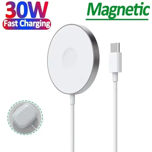 Fast Charger Original Magnetic Wireless Charging Device For iPhone 16 15 14 13 12 Pro Max Mini USB C 8 Plus XR X XS MAX Airpods