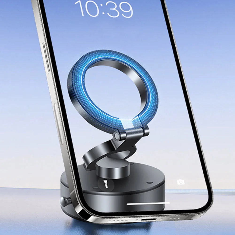 Magnetic Car Phone Holder Car Dash Phone Mount Tri-fold Foldable Phone Stand Hands Free Smartphone Support Car Accessories