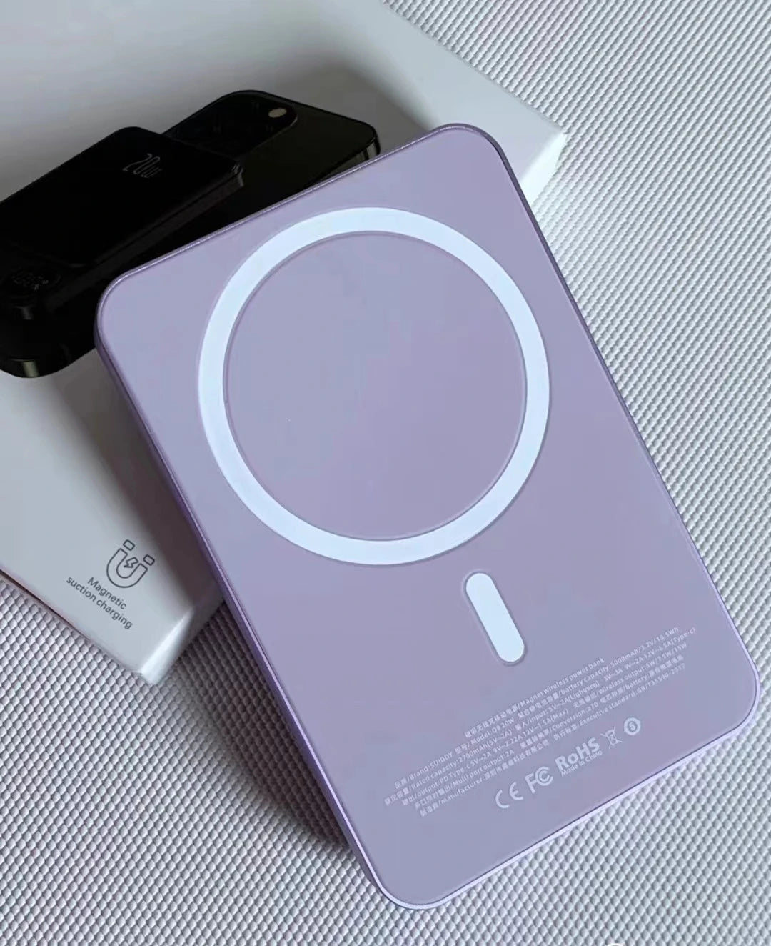 10000mAh Alloy Magnetic Powerbank Magnetic Power Bank Wireless Fast Charger For iPhone 15 14 13 12 11 Backup battery For Magsafe