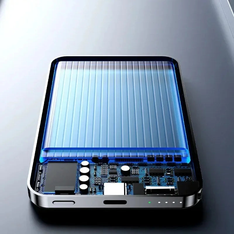 Magnetic Wireless Power Bank Portable 10000mah 120W  Fast Charger Outdoor Travel iOS System iphone 15 Charging Equipment