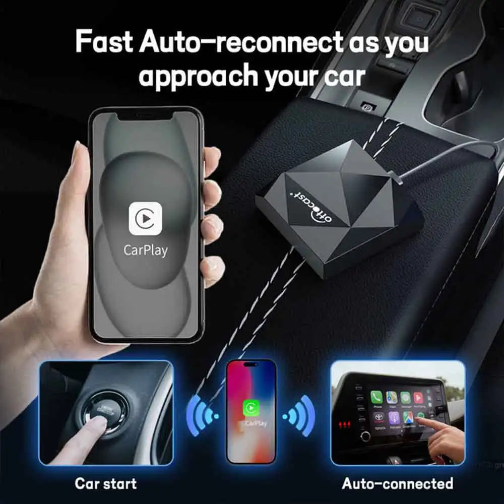OTTOCAST U2AIR Wireless CarPlay Adapter for Bluetooth WiFi USB Dongle Car Accessories for VW Benz Audi Toyota Chevrolet Chery