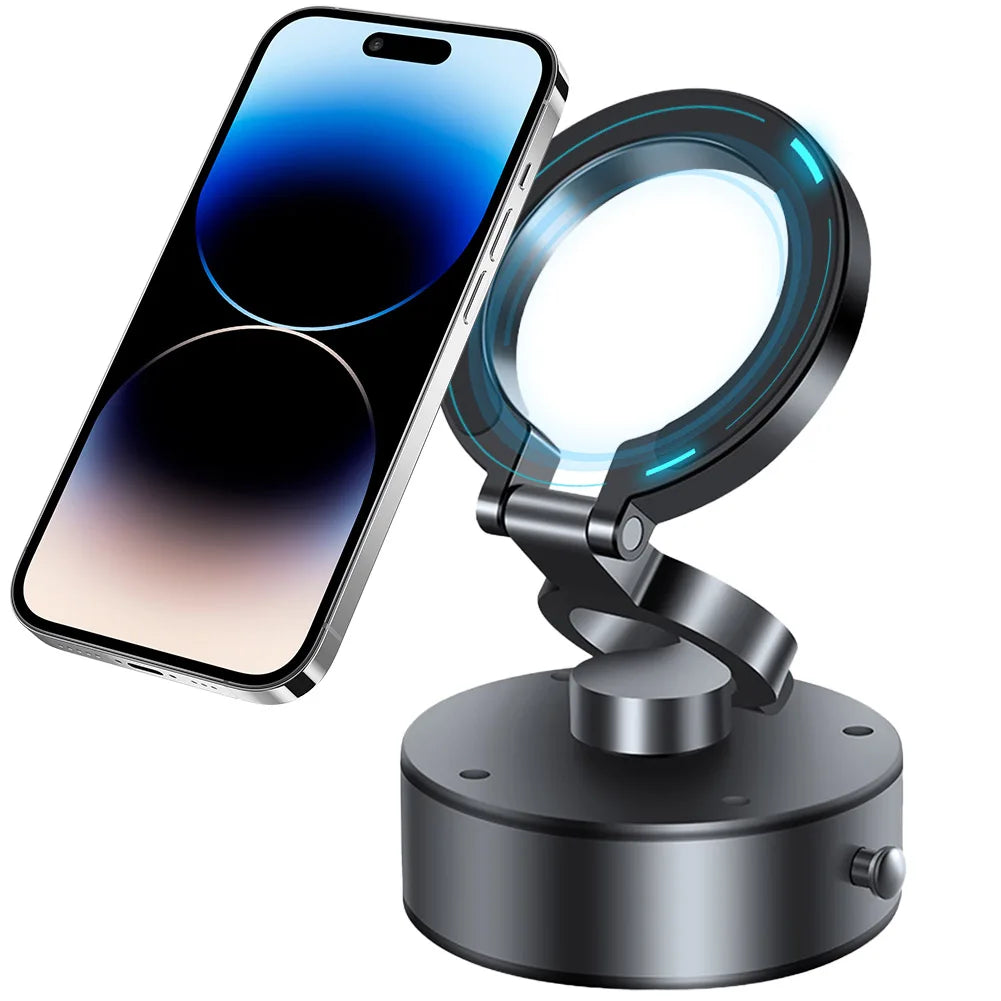 Magnetic Car Phone Holder Car Dash Phone Mount Tri-fold Foldable Phone Stand Hands Free Smartphone Support Car Accessories