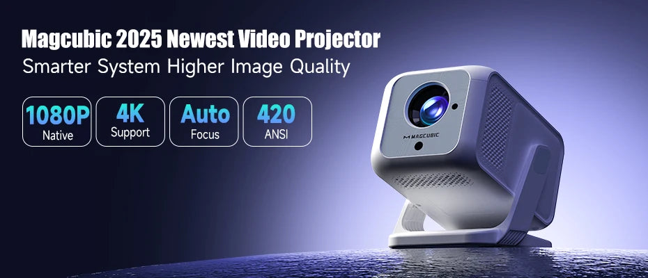 Magcubic Projector HY300 Pro 4K Android 11 Dual Wifi6 260ANSI Allwinner H713 BT5.0 1080P 1280*720P Home Cinema Outdoor Projetor