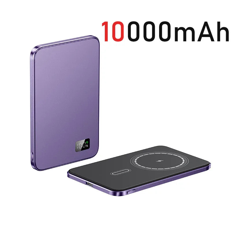 Wireless Magnetic Power Bank 10000mAh External Battery Mini PowerBank With Digital For Magsafe iPhone 15 14 13 12 11 Poverbank