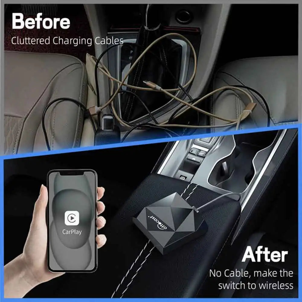 OTTOCAST U2AIR Wireless CarPlay Adapter for Bluetooth WiFi USB Dongle Car Accessories for VW Benz Audi Toyota Chevrolet Chery